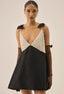 Pearly Bow Mini Dress - The Closet