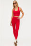 PIPER LEGGING RED SHINE WAFFLE - The Closet