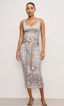SLINKY RUCHED JERSEY MIDI DRESS - The Closet