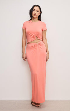 STRETCH JERSEY MAXI SKIRT - The Closet