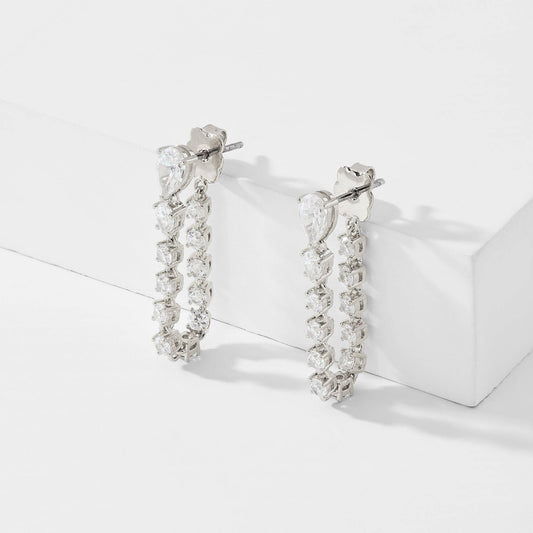 TENNIS ANYONE FRONT BACK EARRINGS - The Closet