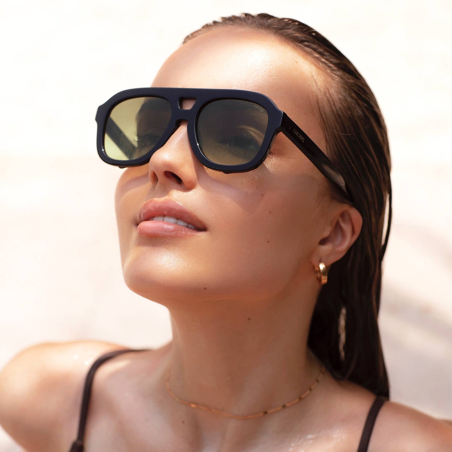 Voyager Acetate Oversized Aviator Sunglasses - The Closet